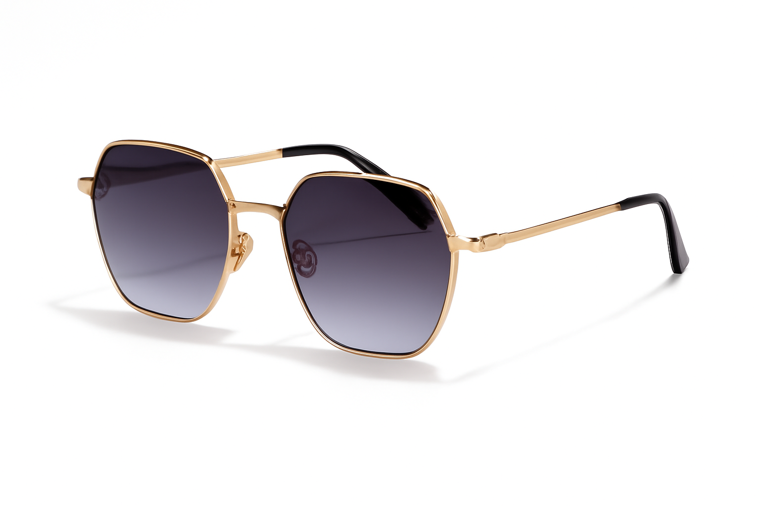 Golden Mirage Sunglasses – Luxury Gold Frame with Reflective Lenses