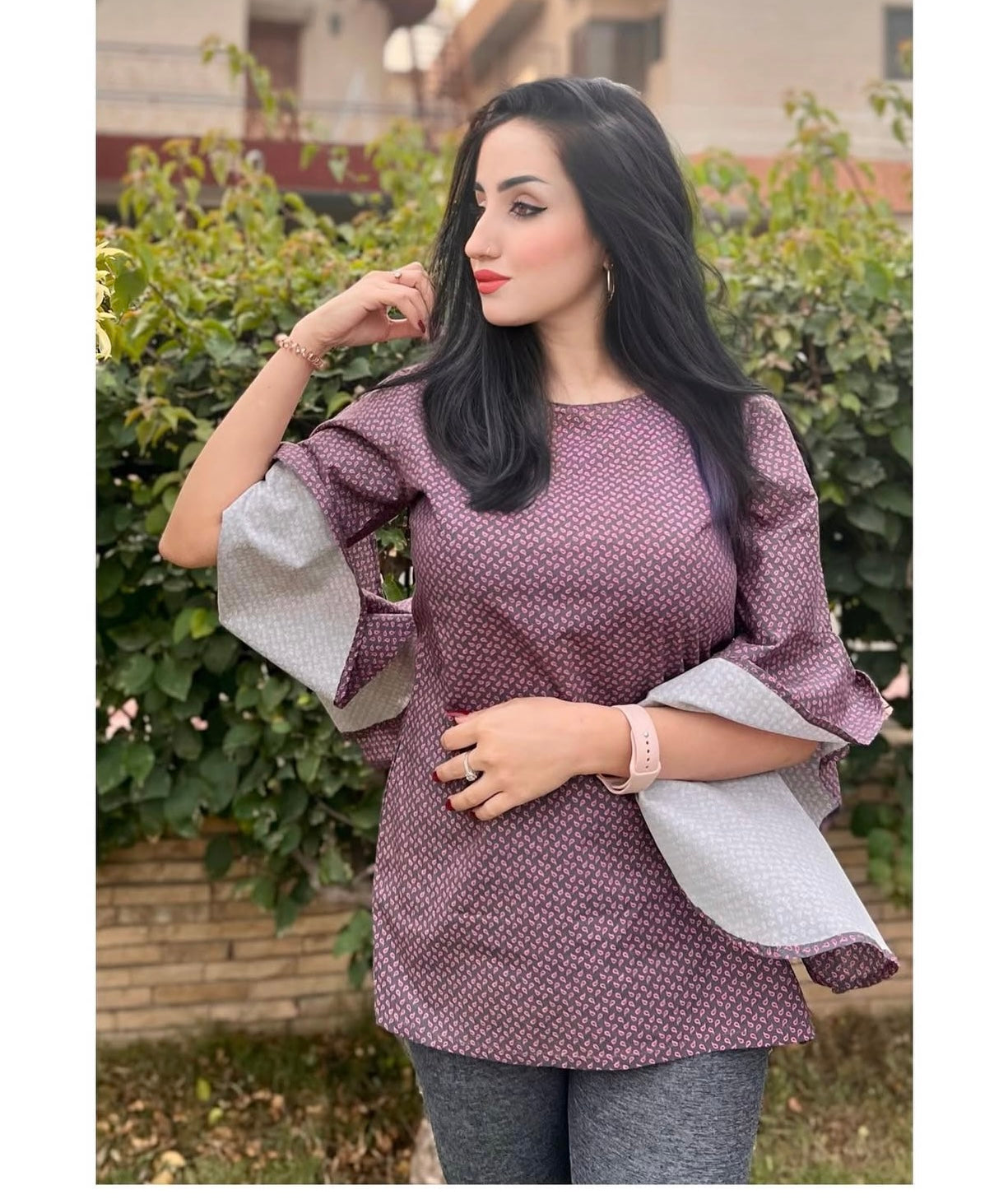 Dotted printed shirt