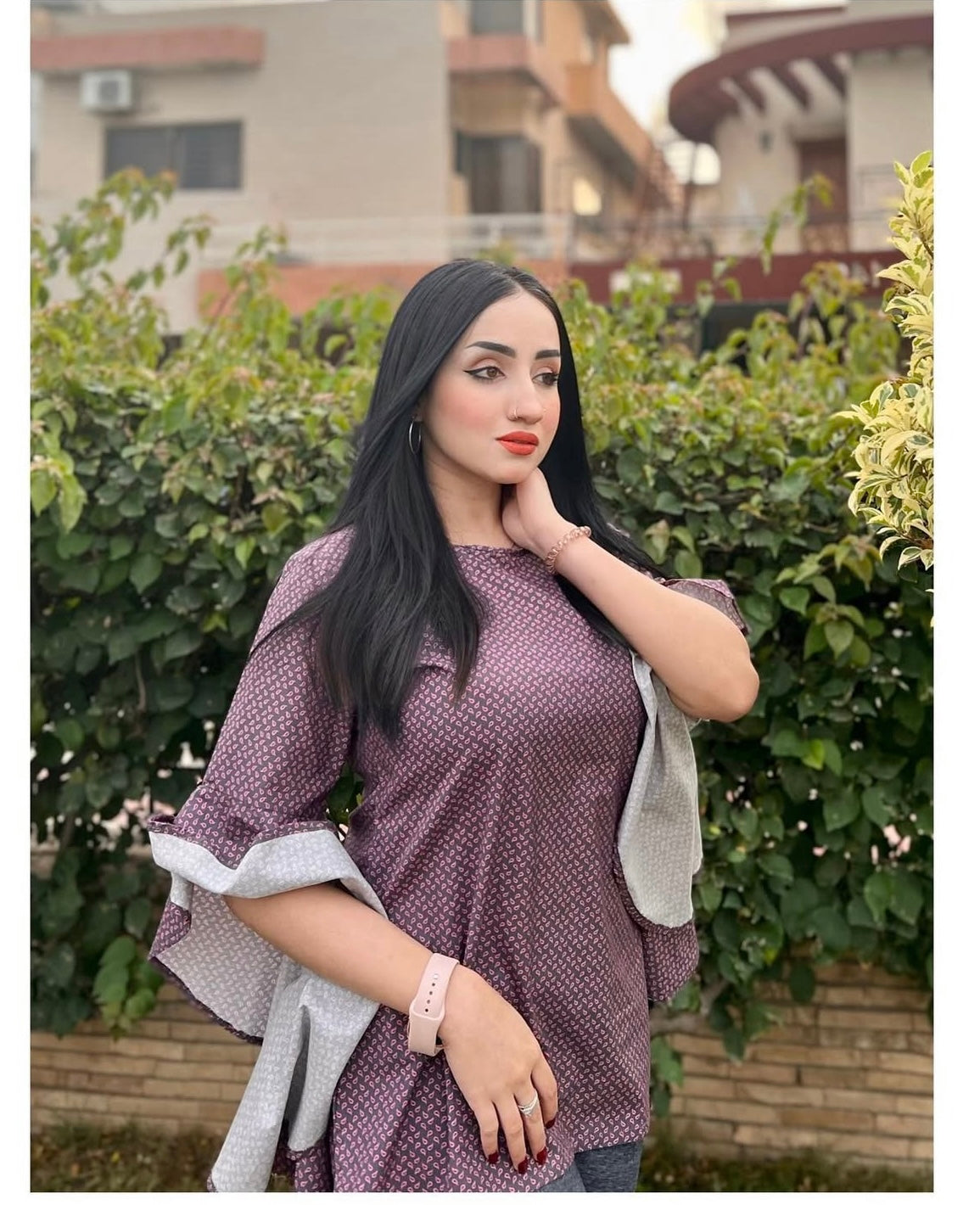 Dotted printed shirt